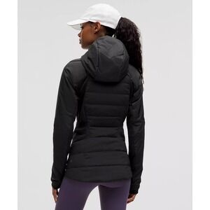 Lululemon Down For Fun Puffer Jacket Hooded Black Women's Size 6